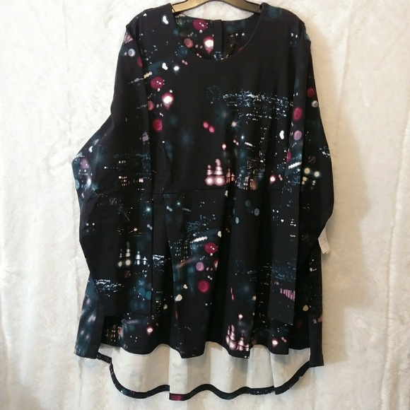 NWT Melissa McCarthy Mulholland Hi Low Peplum - Picture 4 of 8